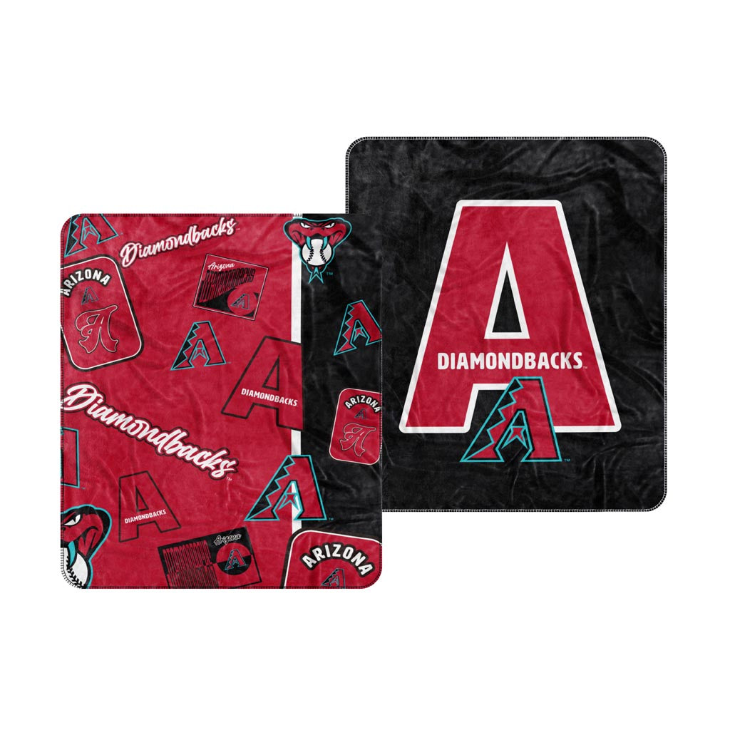 MLB Arizona Diamondbacks Logo Brands Dream Weave Blanket - Red