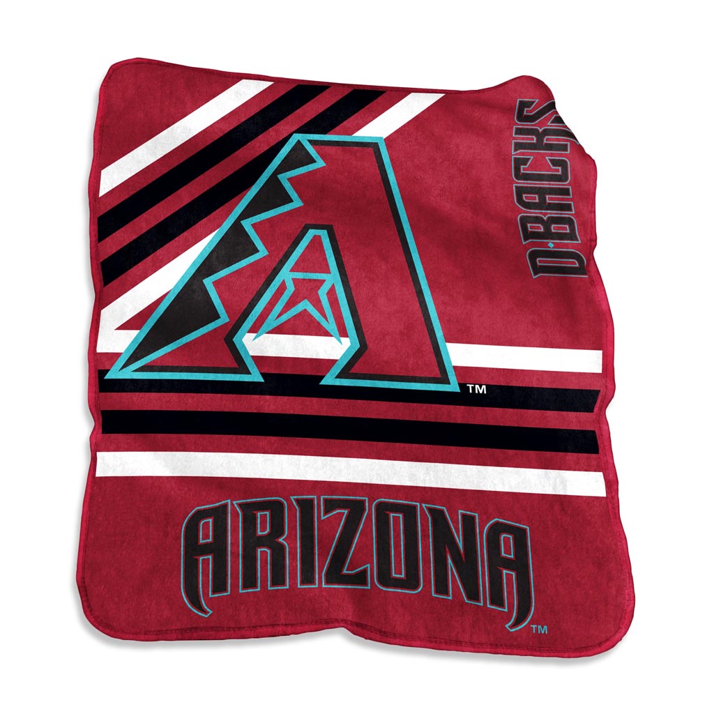MLB Arizona Diamondbacks Logo Brands 50" x 60" Raschel Blanket - Red