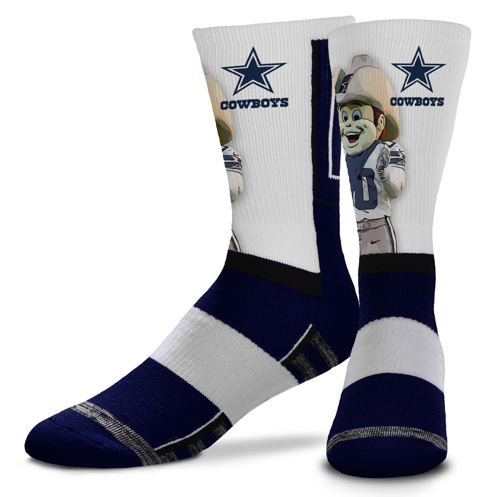 NFL Dallas Cowboys For Bare Feet Mascot Snoop Crew Socks