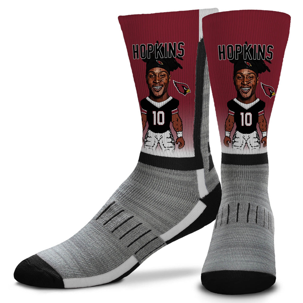 NFL Arizona Cardinals DeAndre Hopkins For Bare Feet MVP Curve Socks