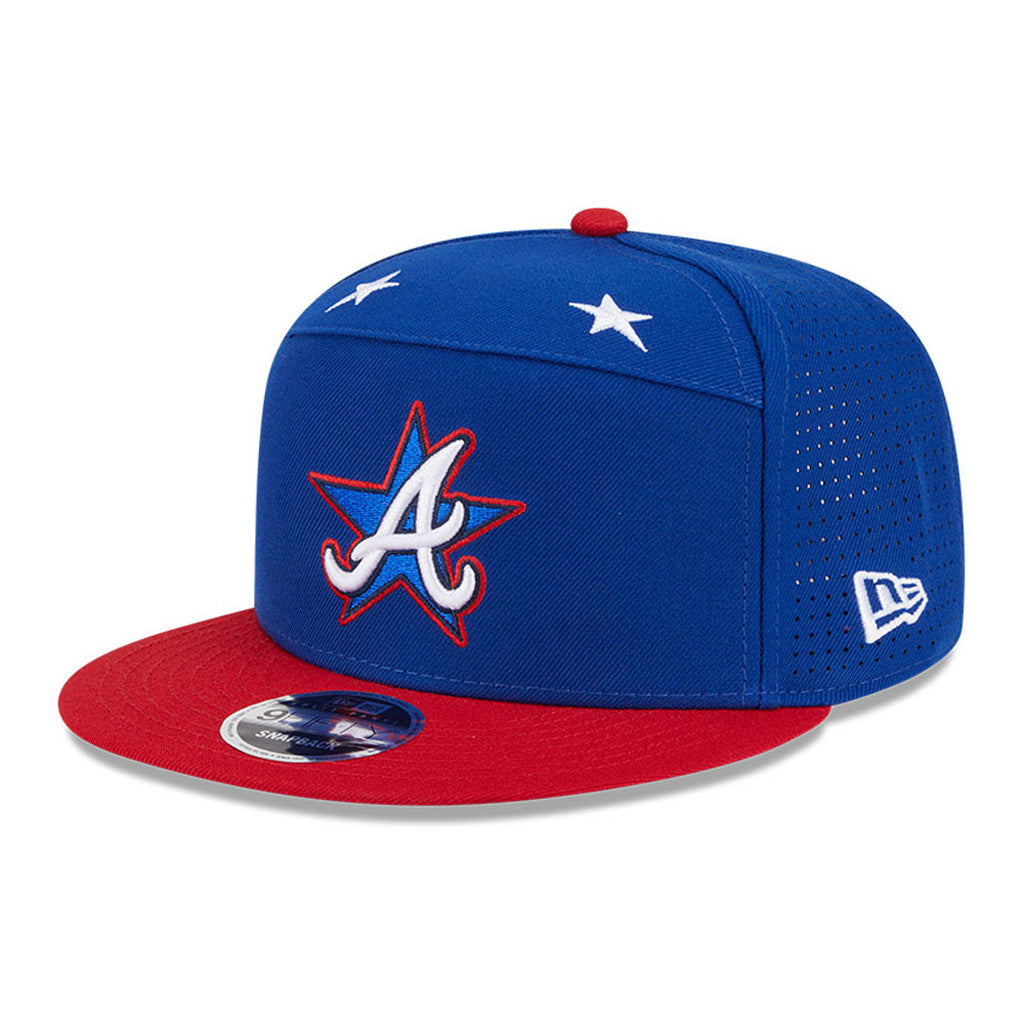MLB Atlanta Braves New Era 2025 All Star Game Workout 9FIFTY Split Panel Snapback Hat - Blue