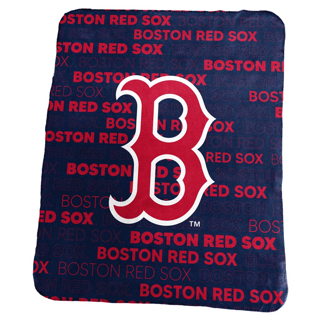 MLB Boston Red Sox Logo Brands 50" x 60" Classic Fleece Blanket - Navy