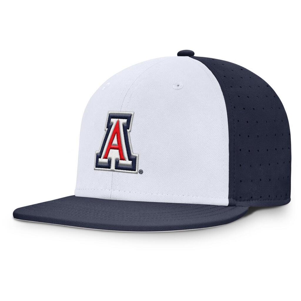 NCAA Arizona Wildcats Nike Two-Tone Primary Logo Areobill Fitted Hat - White