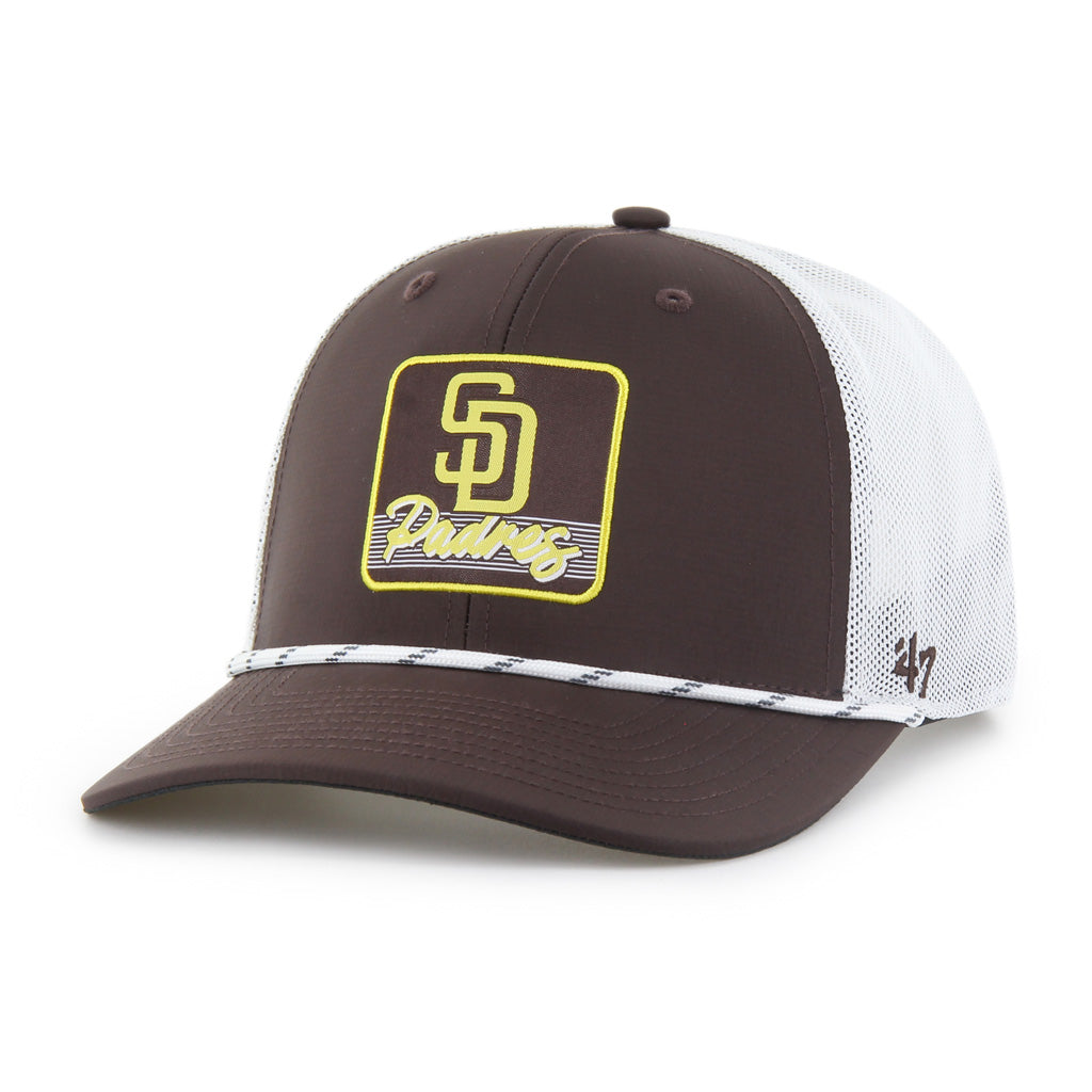 MLB San Diego Padres '47 Scratch Brrr Trucker Snapback Hat - Brown