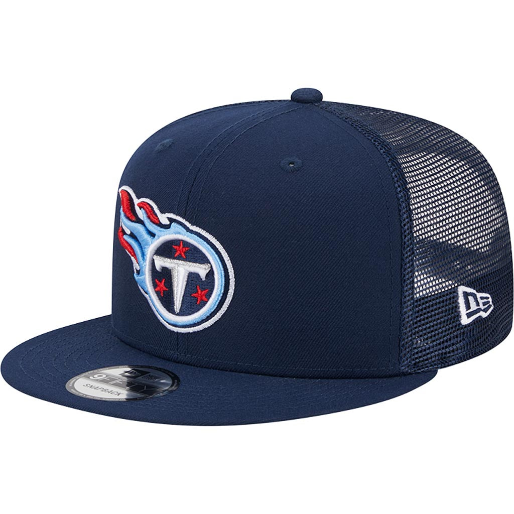 NFL Tennessee Titans New Era 9FIFTY Snapback Trucker Hat - Navy