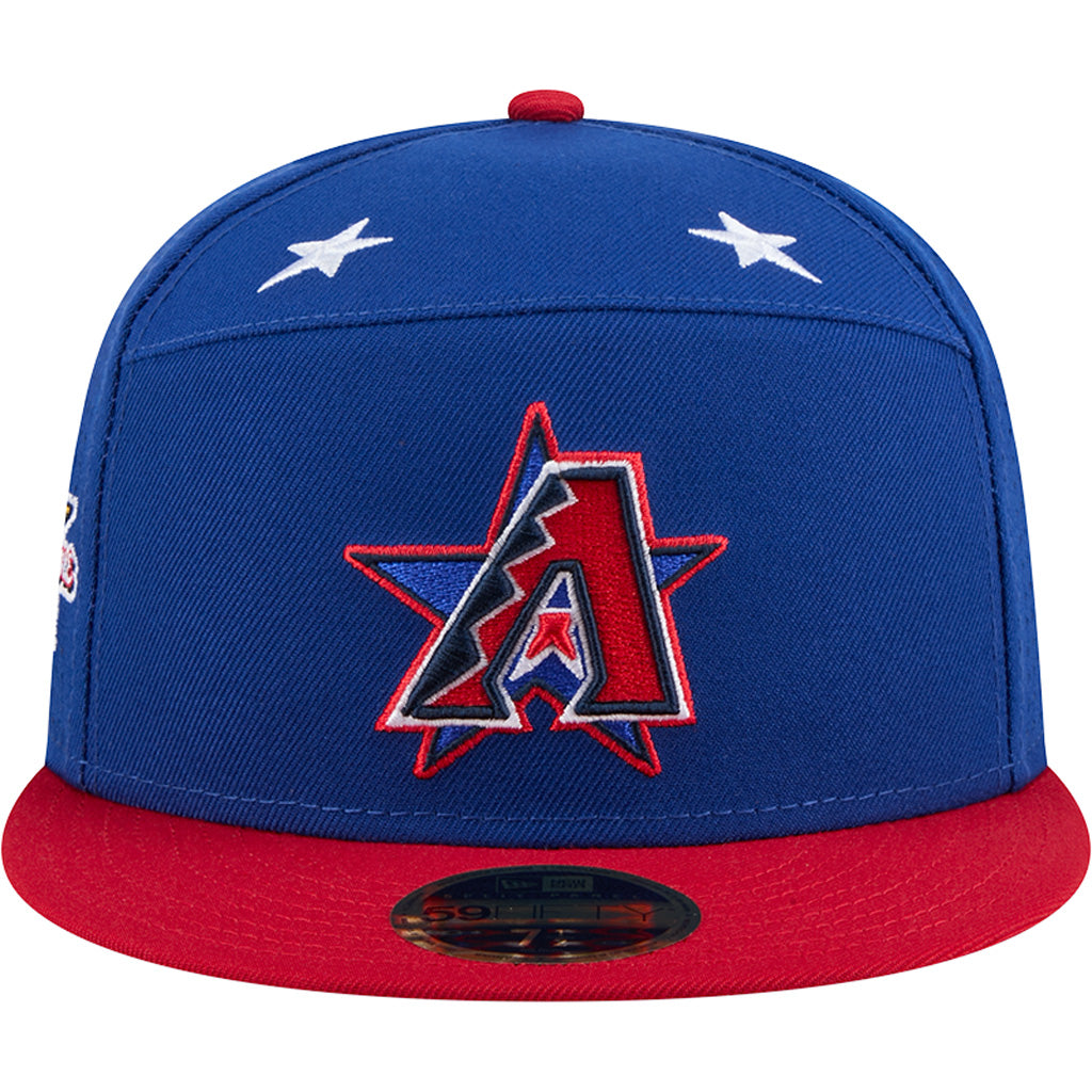 MLB Arizona Diamondbacks New Era 2025 All Star Game Workout 59FIFTY Split Panel Fitted Hat - Blue