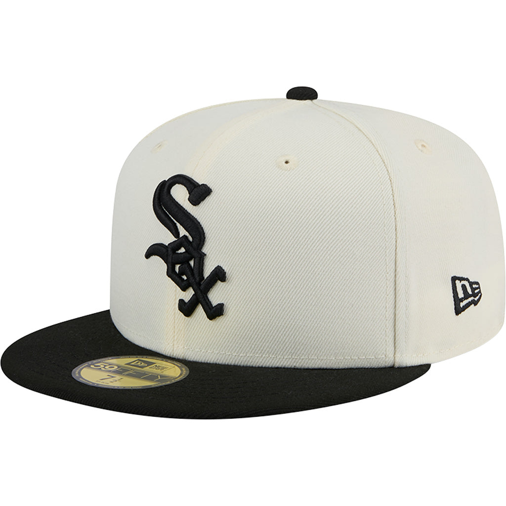 MLB Chicago White Sox New Era Two-Tone Chrome OTC 59FIFTY Fitted Hat - Chrome