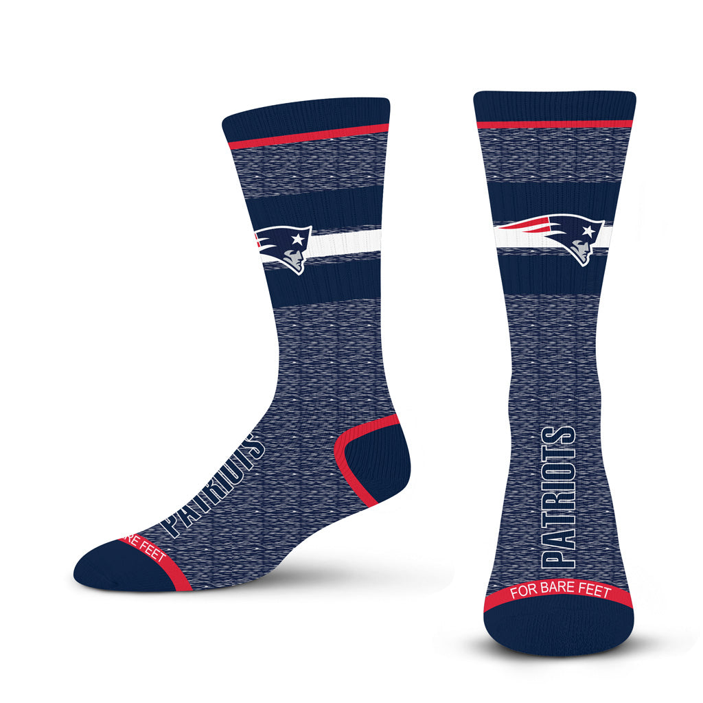 NFL New England Patriots For Bare Feet Spotlight Socks - Navy