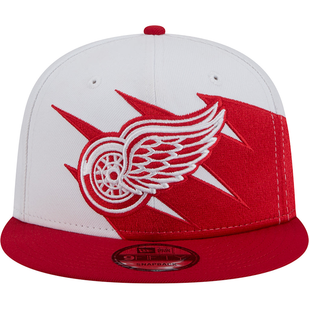 NHL Detroit Red Wings New Era Jagged 9FIFTY Snapback Hat - White