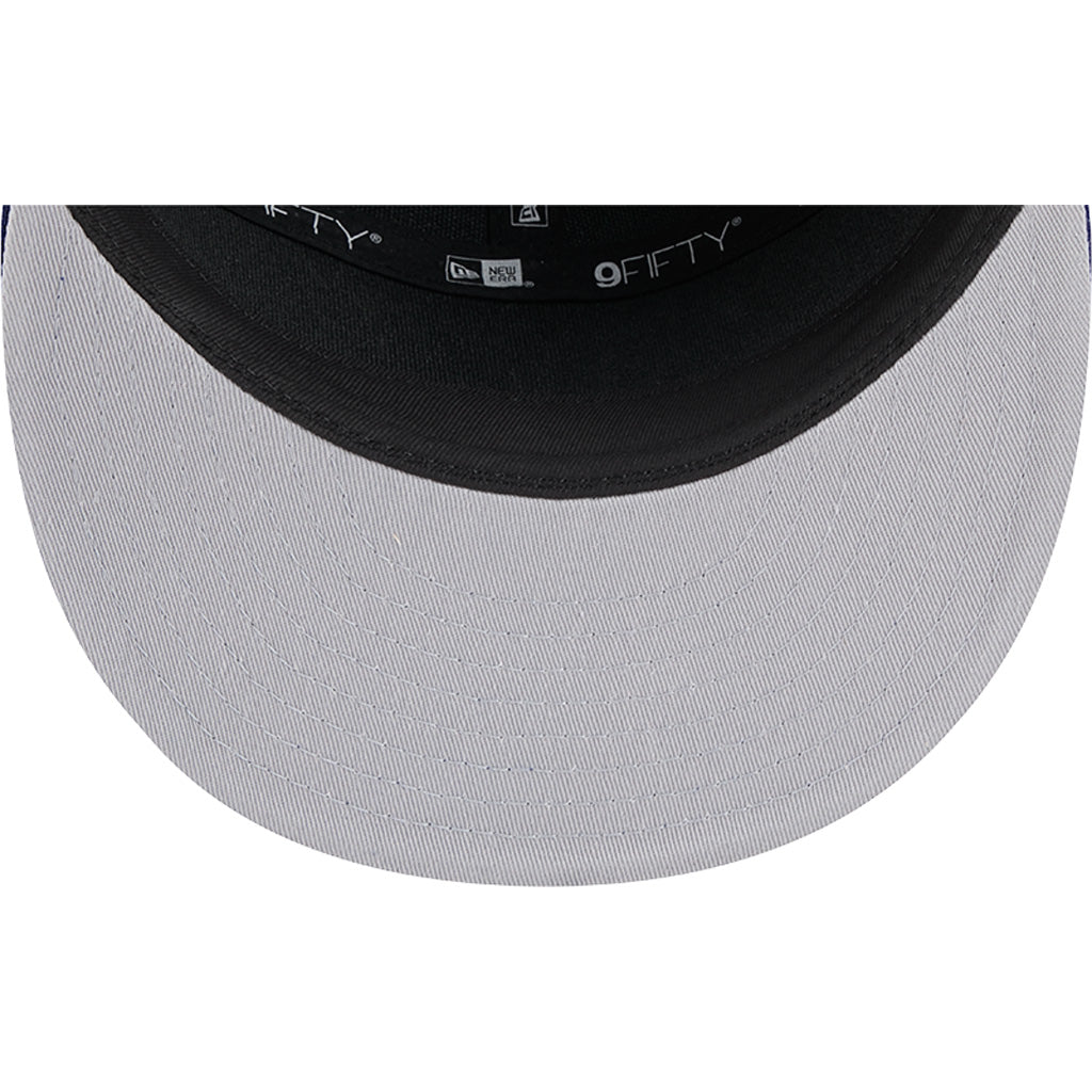 MLB Los Angeles Dodgers Cotton Canvas 9FIFTY Split Panel Snapback Hat - Blue