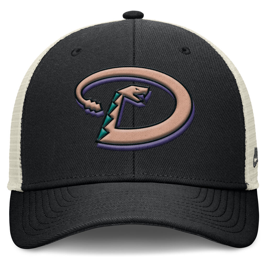 MLB Arizona Diamondbacks Nike Cooperstown Trucker Snapback Hat - Black
