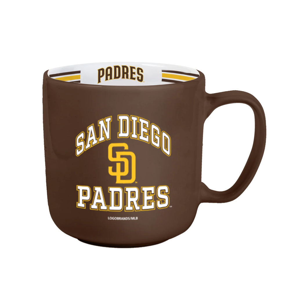 MLB San Diego Padres Logo Brands 15oz Stripe Mug