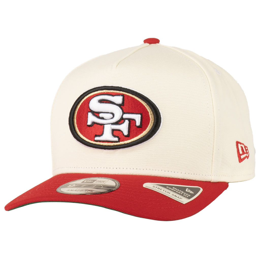 NFL San Francisco 49ers New Era Primary Two-Tone TC 9FIFTY A-Frame Snapback Hat - Cream