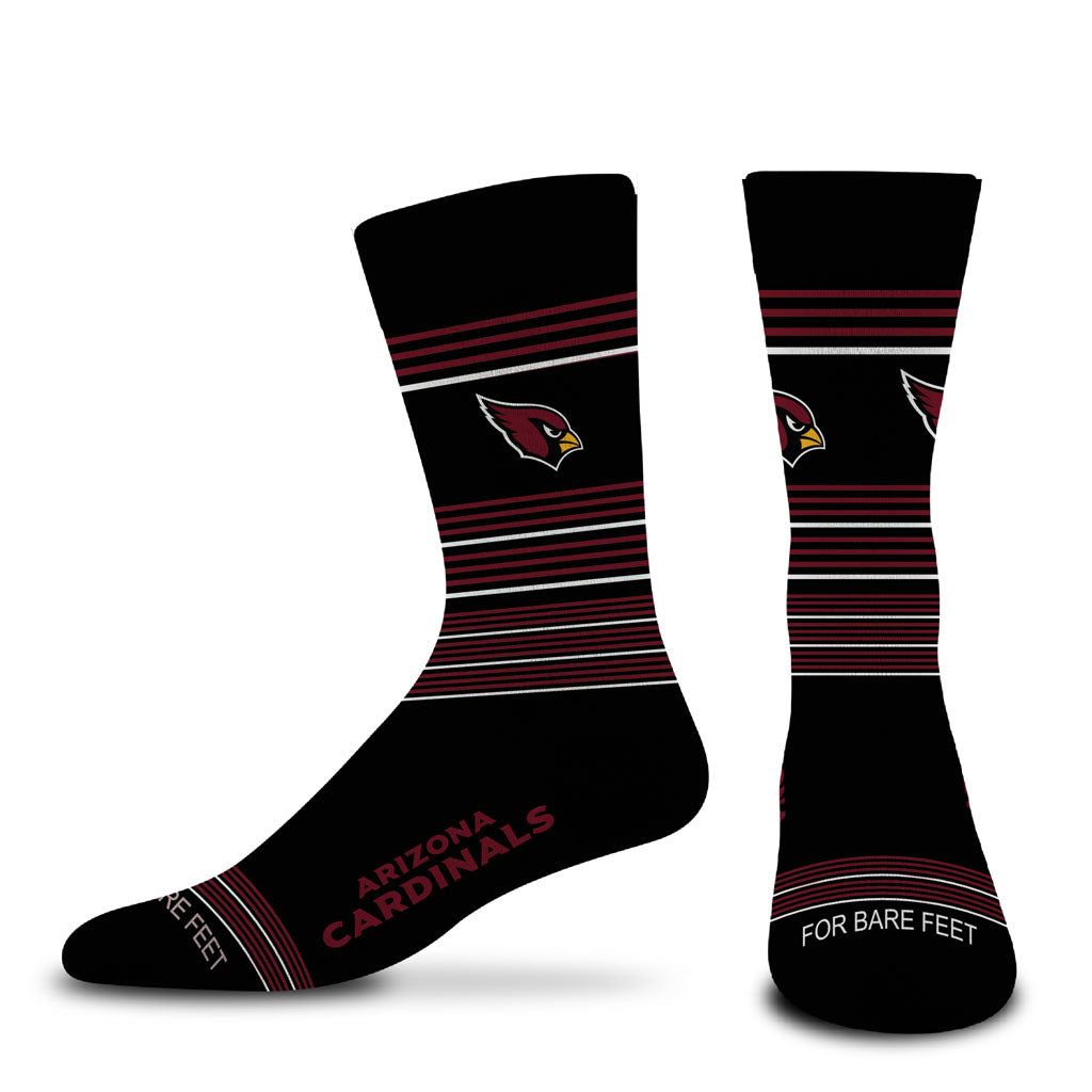 NFL Arizona Cardinals For Bare Feet Gradient Stripe Socks - Red