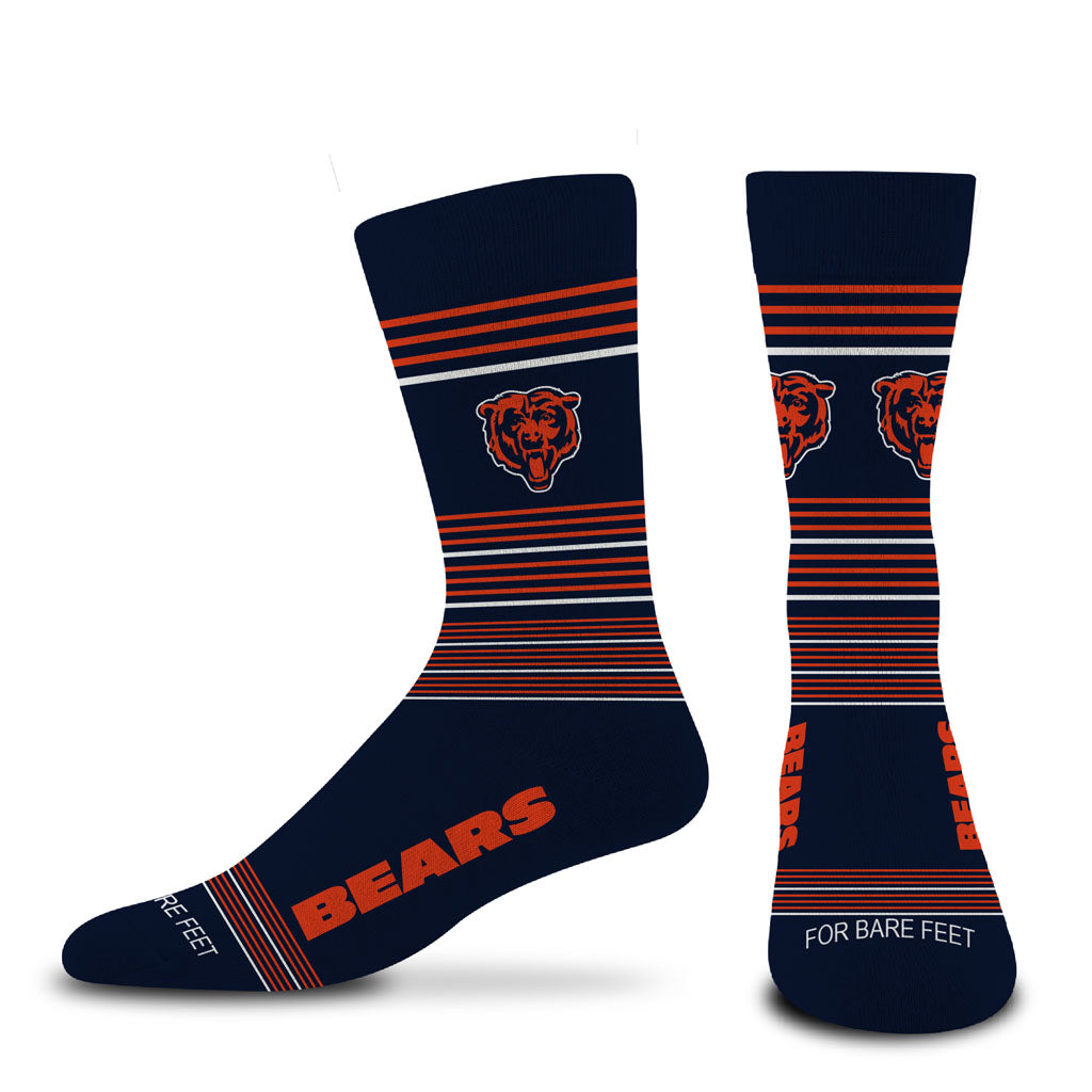 NFL Chicago Bears For Bare Feet Gradient Stripe Socks - Navy