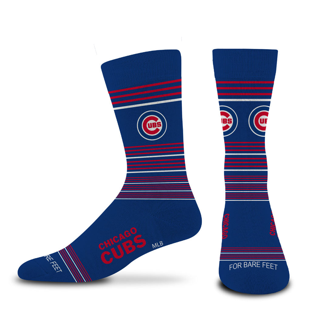 MLB Chicago Cubs For Bare Feet Gradient Stripe Socks - Blue