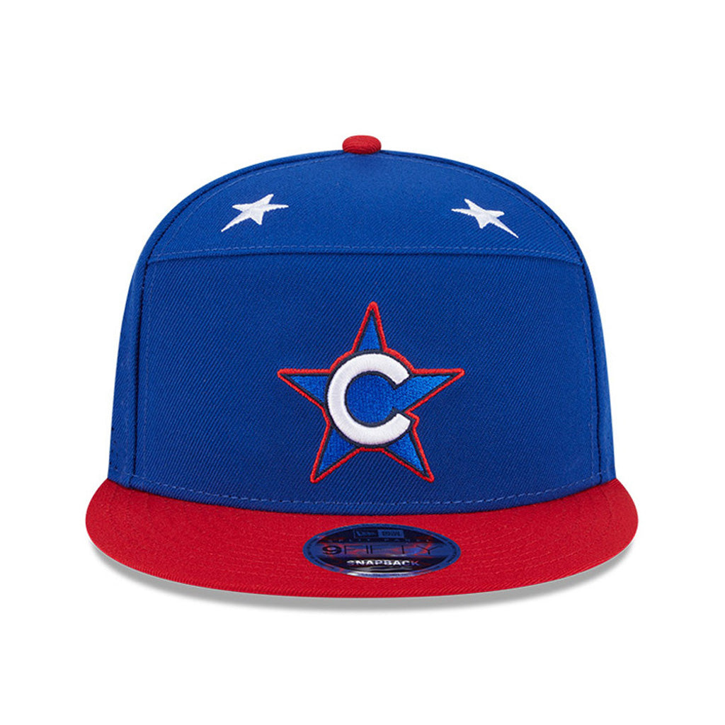 MLB Chicago Cubs New Era 2025 All Star Game Workout 9FIFTY Split Panel Snapback Hat - Blue