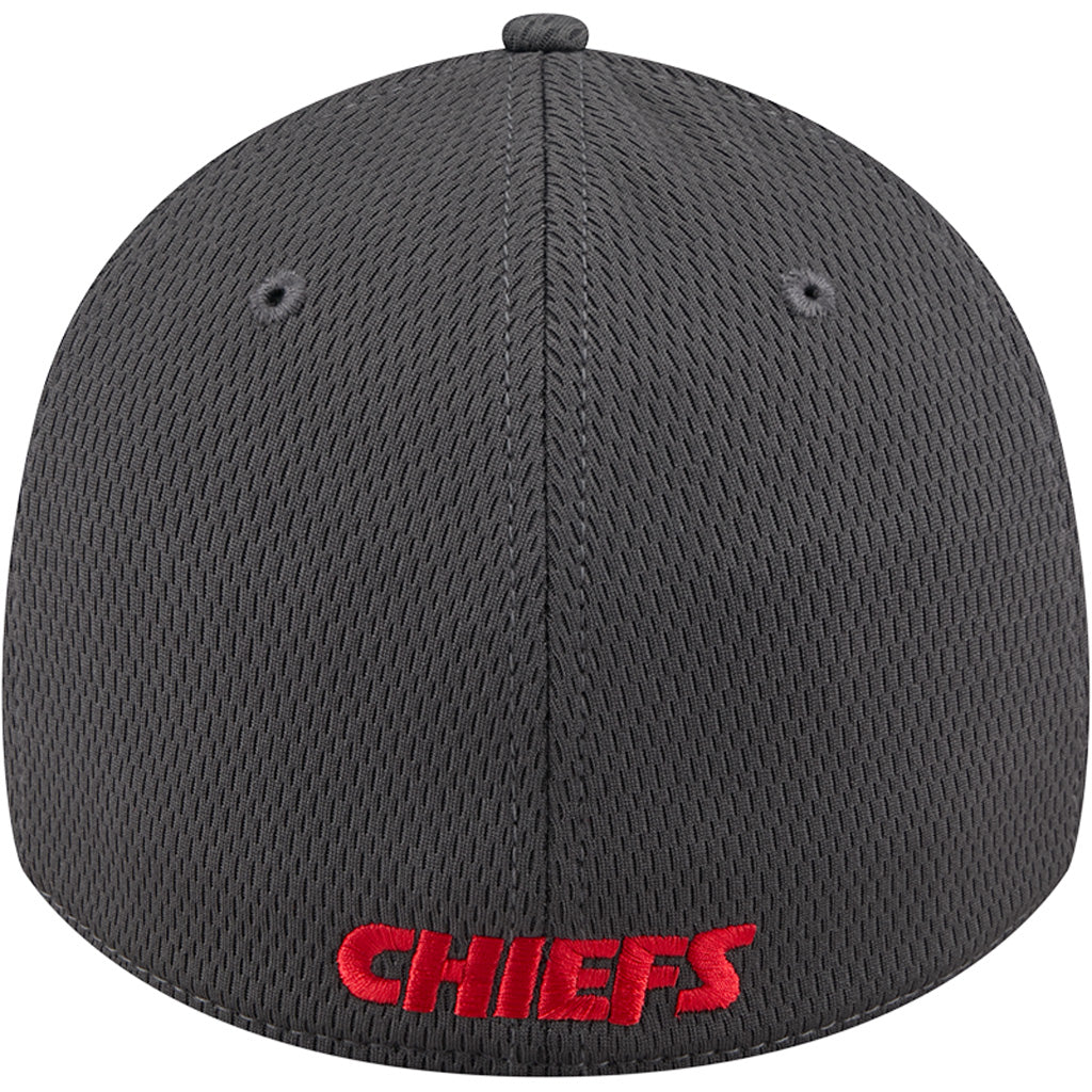 NFL Kansas City Chiefs New Era Tonal Graphite 39THIRTY Flex Fit Hat - Graphite