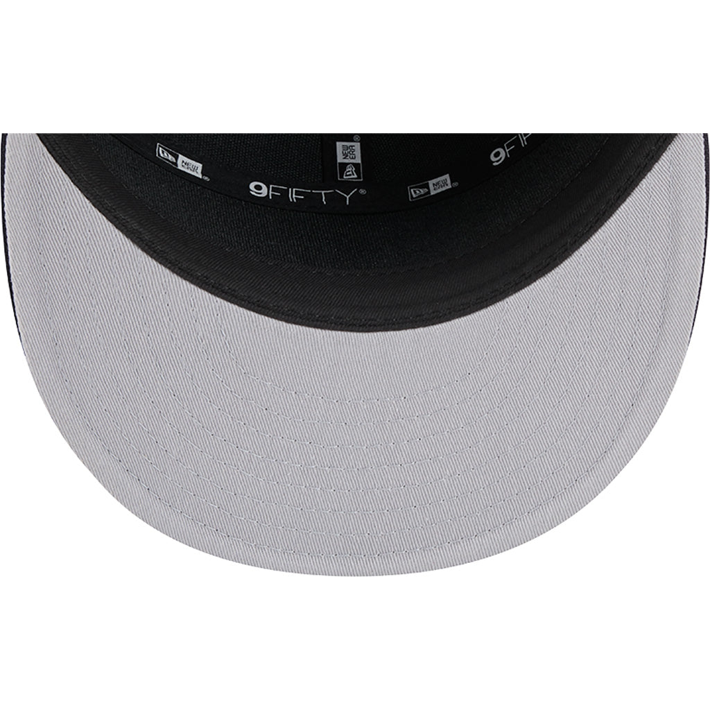 MLB Boston Red Sox Cotton Canvas 9FIFTY Split Panel Snapback Hat - Navy