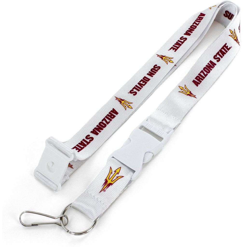 NCAA Arizona State Sun Devils Aminco Lanyard - White
