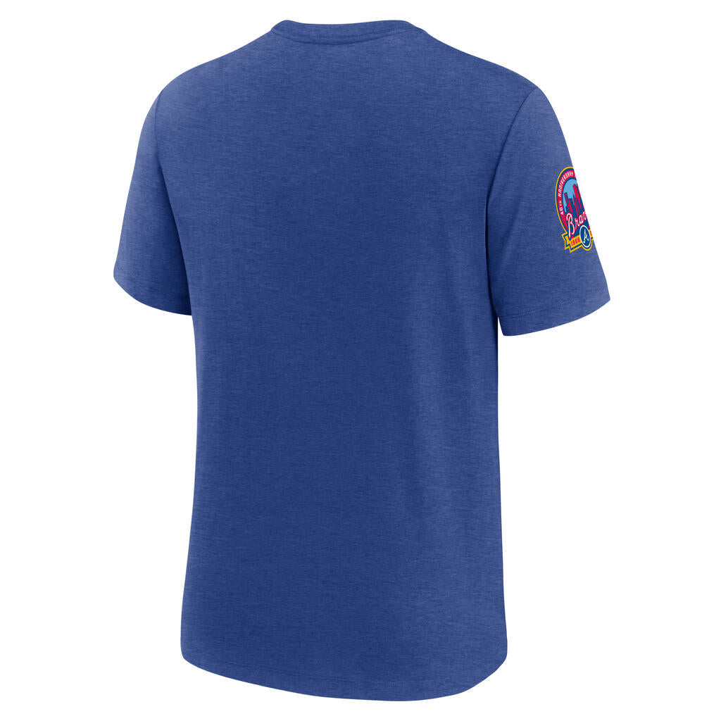 MLB Atlanta Braves Nike Cooperstown Eras Tri-Blend T-Shirt - Blue