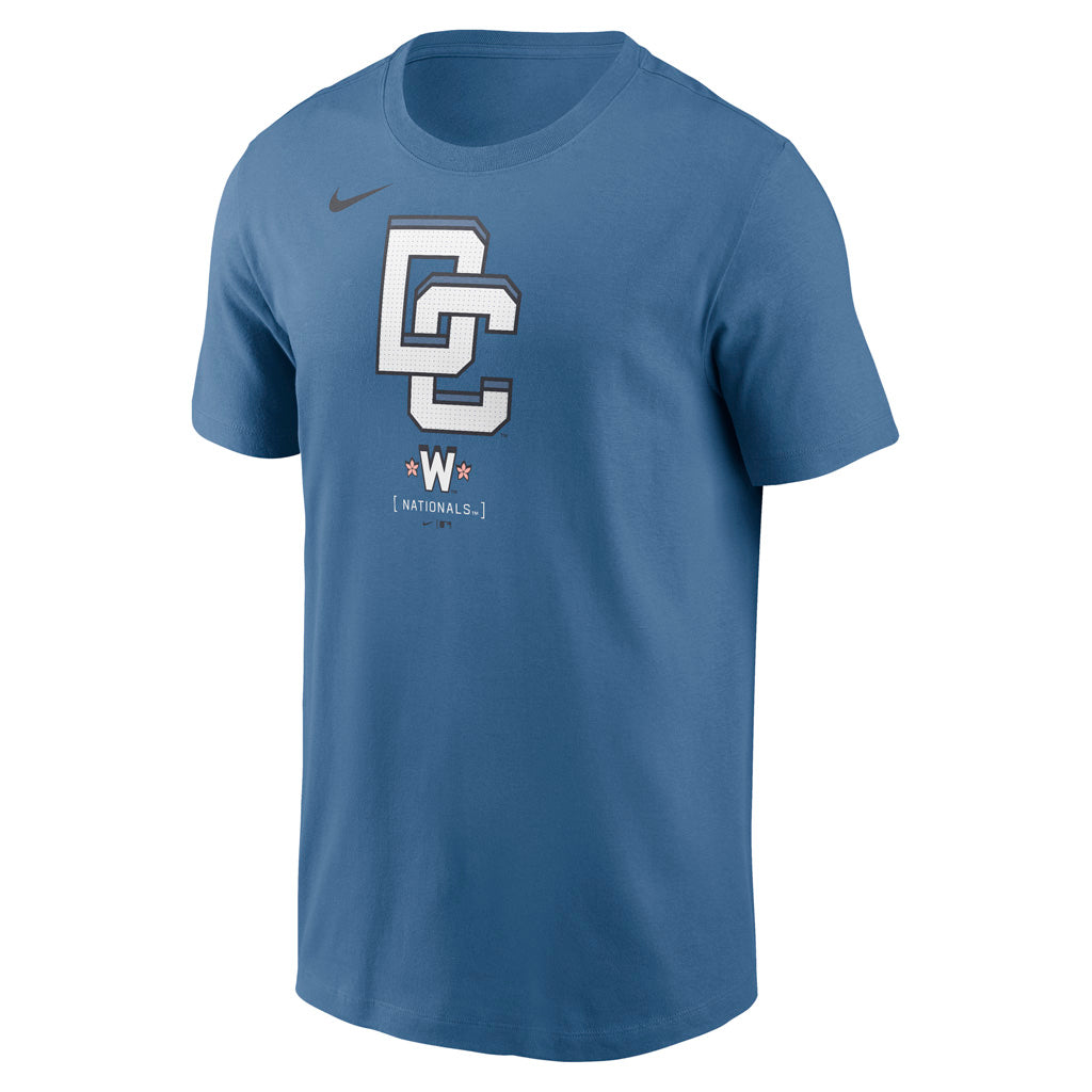 MLB Washington Nationals Nike 2025 City Connect Logo Cotton T-Shirt - Blue