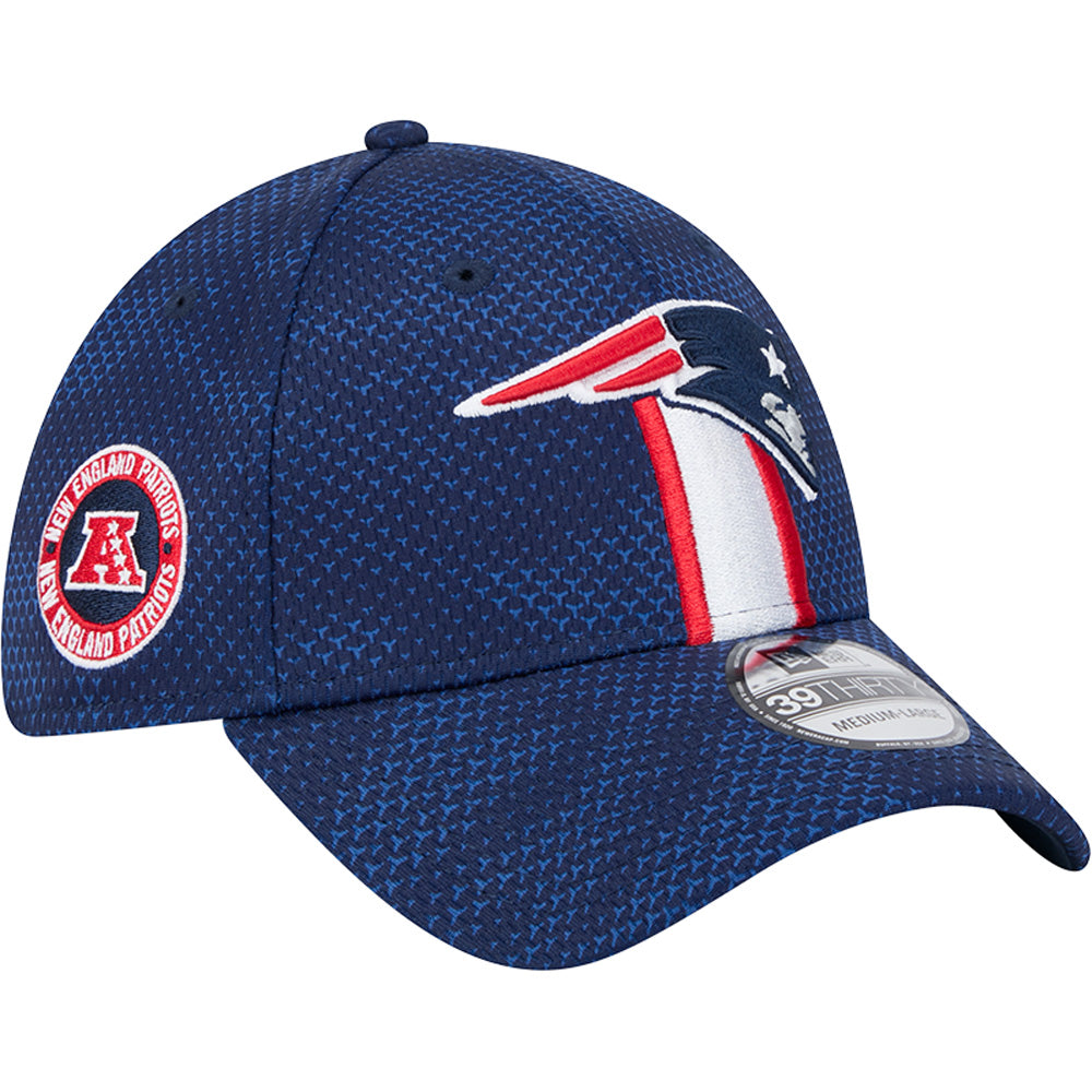 NFL New England Patriots New Era 2024/25 Sideline 39THIRTY Flex Fit Hat - Navy