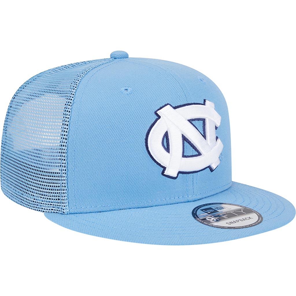 NCAA North Carolina Tar Heels New Era 9FIFTY Snapback Trucker Hat - Light blue