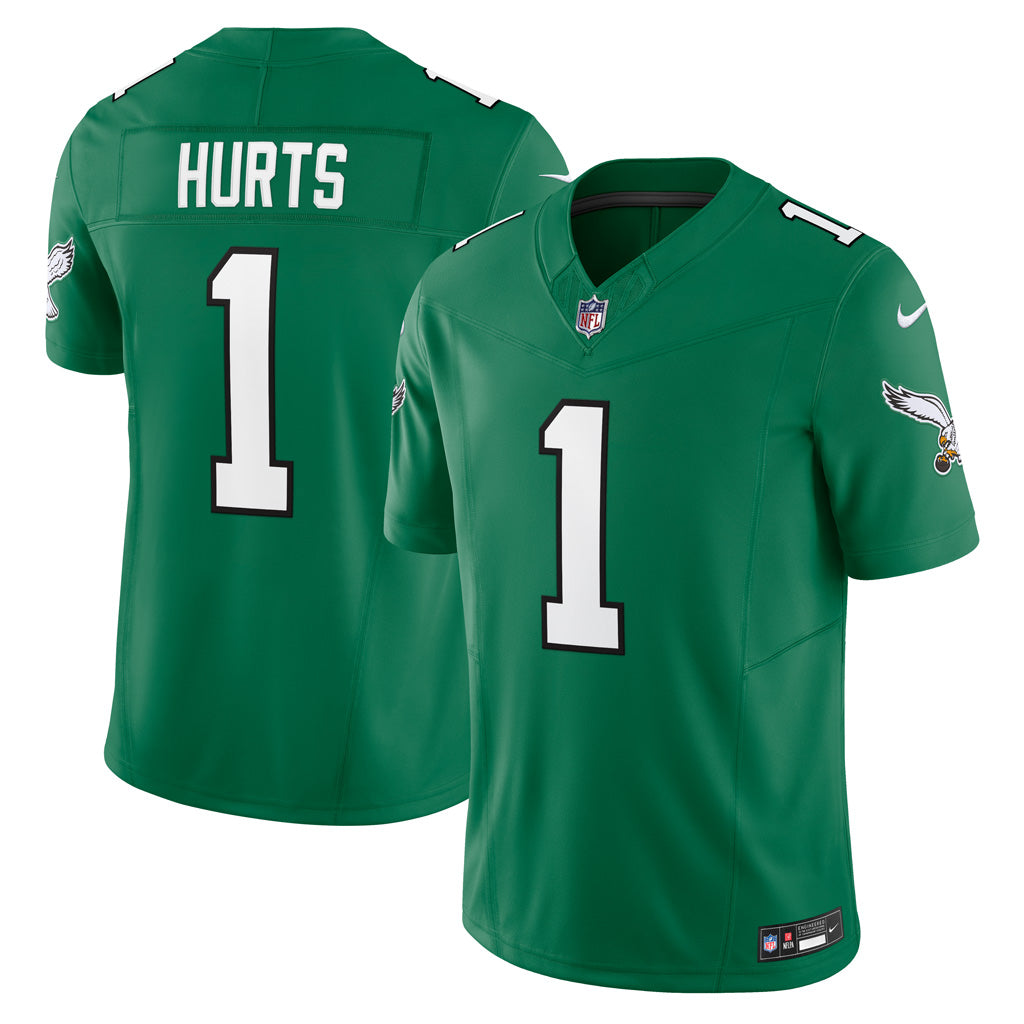 NFL Philadelphia Eagles Jalen Hurts Nike Throwback Vapor F.U.S.E Limited Jersey - Green