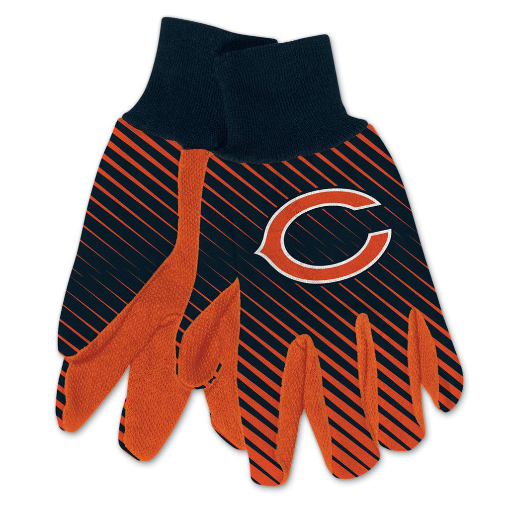 NFL Chicago Bears WinCraft Team Stripe Utility Gloves - Navy