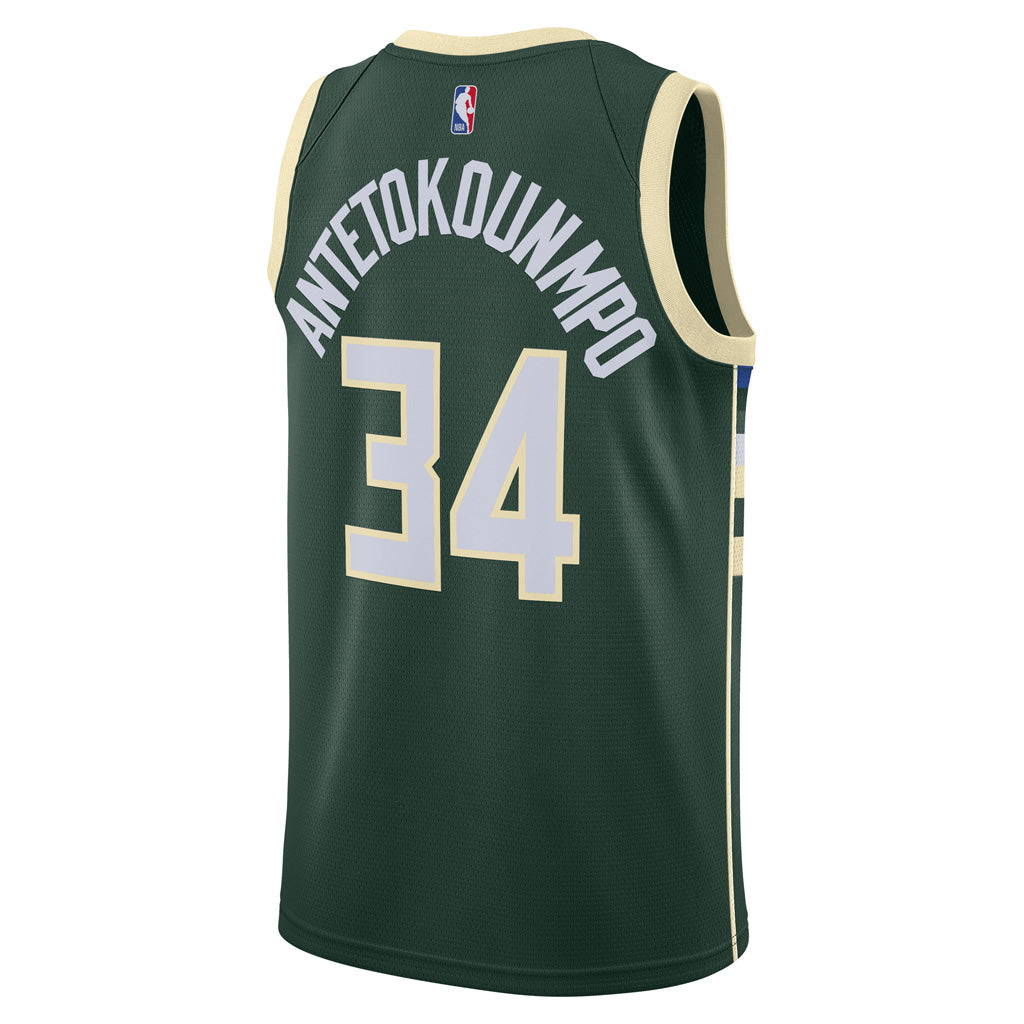 NBA Milwaukee Bucks Giannis Antetokounmpo Nike Icon Swingman Jersey
