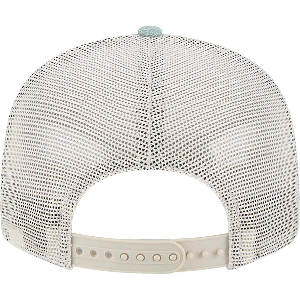 MLB New York Yankees New Era Denim 9FIFTY Split Panel Snapback Trucker Hat - Navy