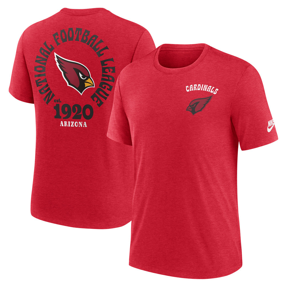 NFL Arizona Cardinals Nike 2-Hit Tri-Blend T-Shirt - Red
