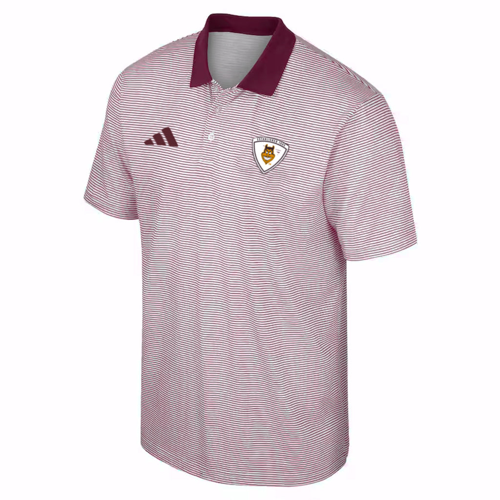 NCAA Arizona State Sun Devils adidas Spring Fling Stripe Polo - Maroon