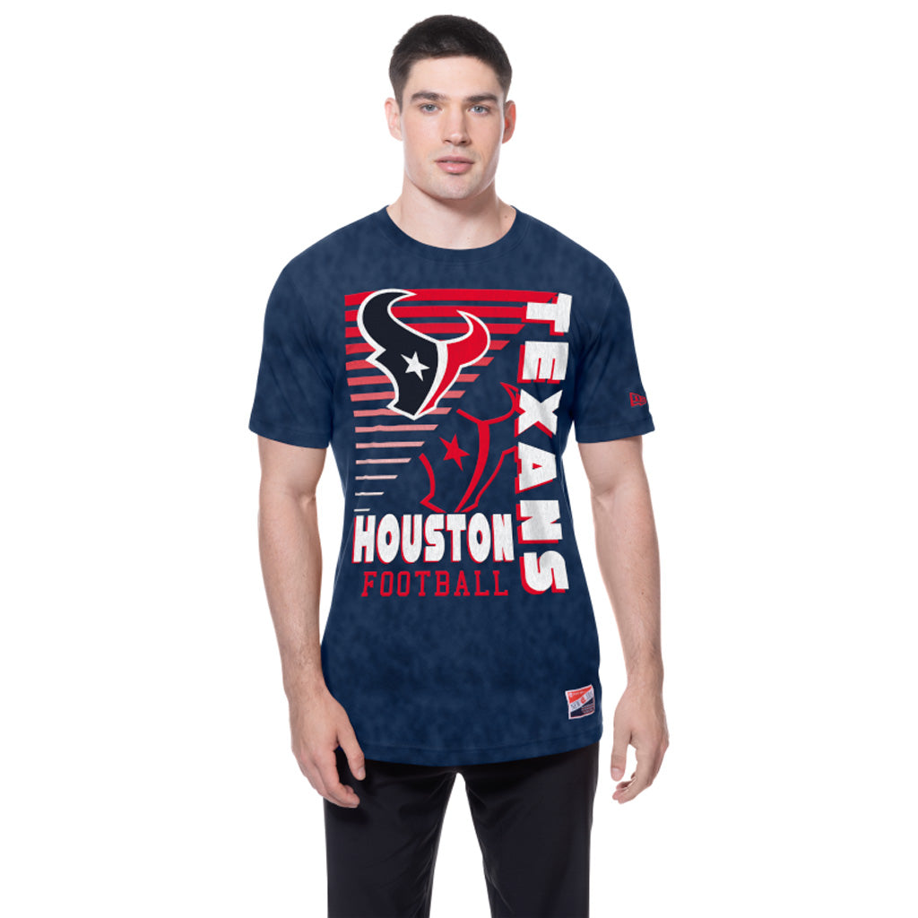 NFL Houston Texans New Era Throwback Wash T-Shirt - Navy