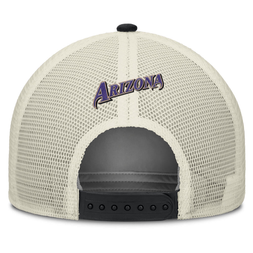 MLB Arizona Diamondbacks Nike Cooperstown Trucker Snapback Hat - Black
