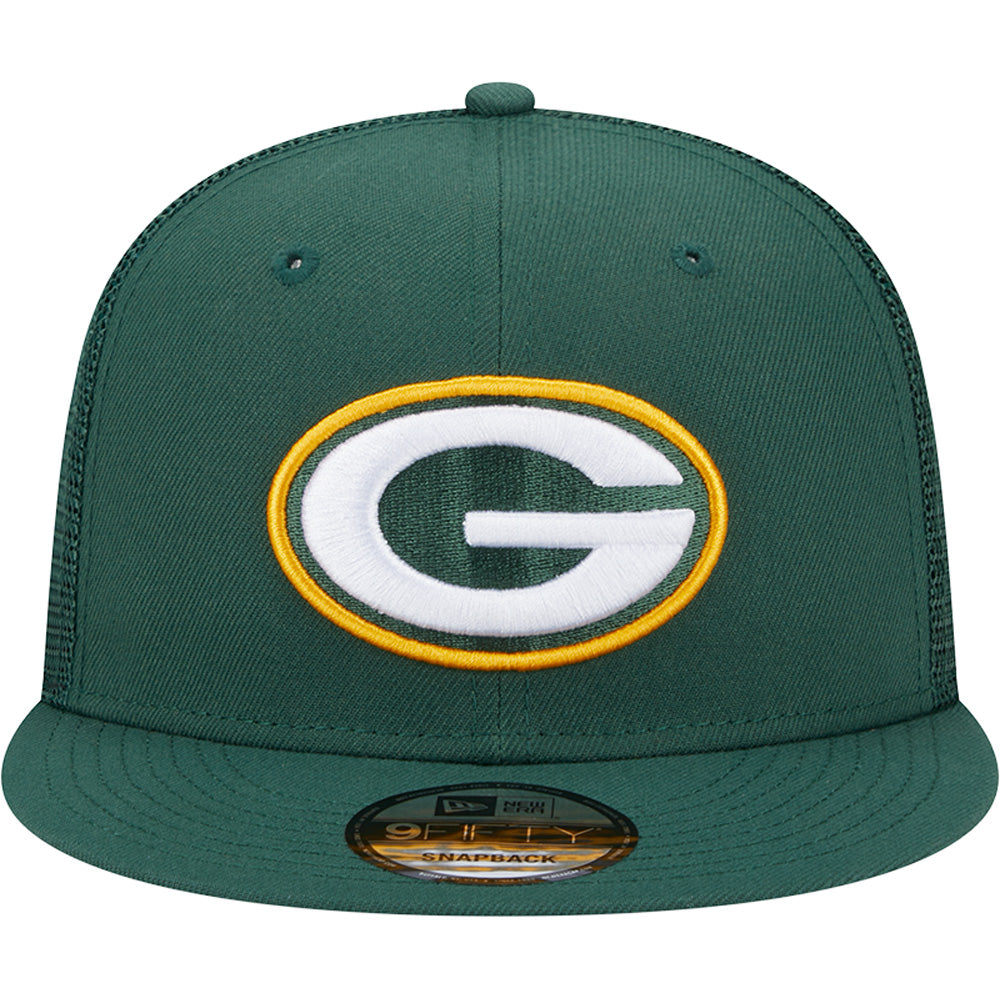NFL Green Bay Packers New Era 9FIFTY Snapback Trucker Hat - Green