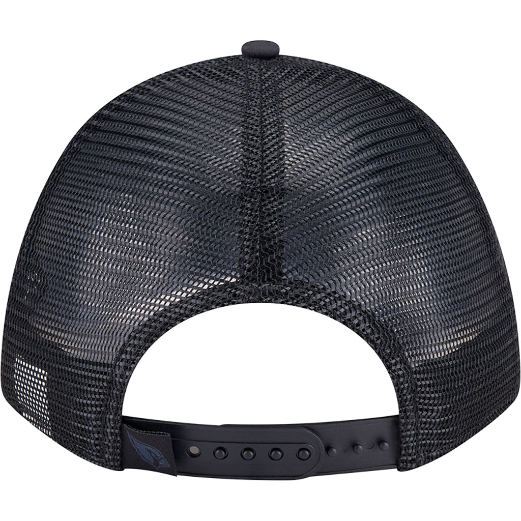 NFL Arizona Cardinals New Era Minimalist 9FORTY M-Crown Snapback Trucker Hat - Black