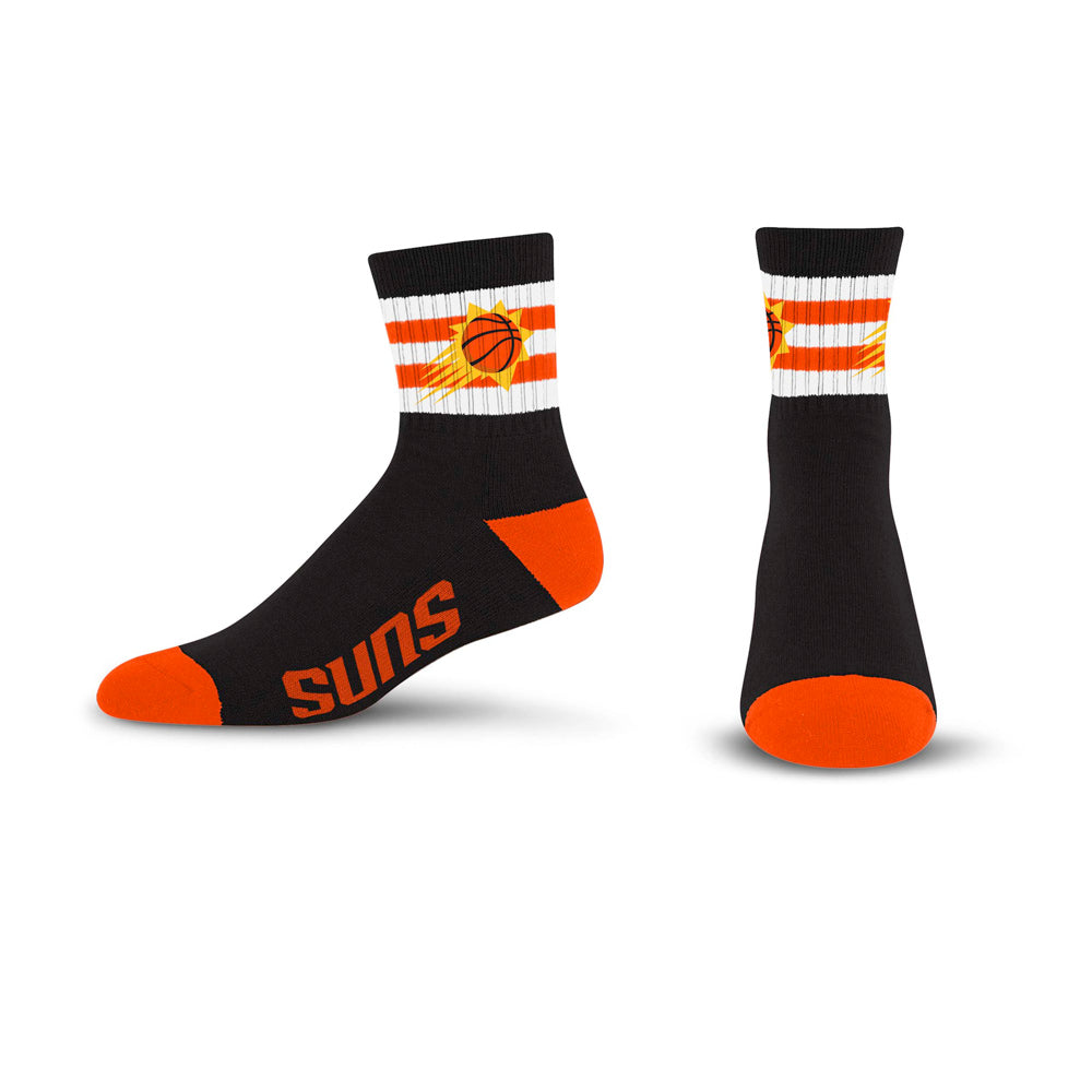 NBA Phoenix Suns For Bare Feet 5 Stripe Logo Quarter Socks