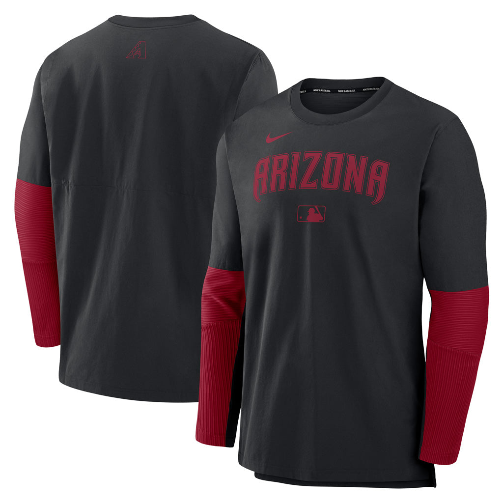 MLB Arizona Diamondbacks Nike Authentic Collection Lightweight Player Pullover - Black