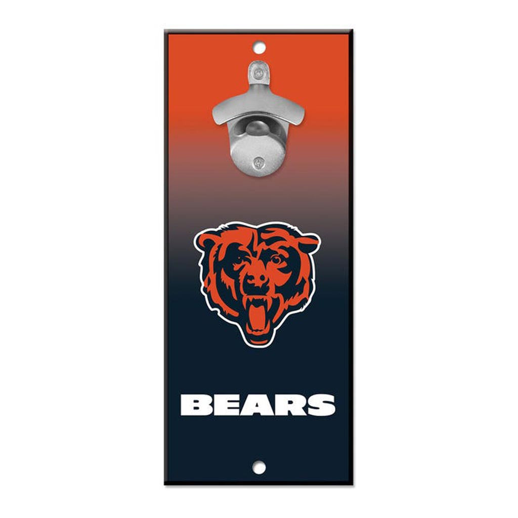 NFL Chicago Bears WinCraft 5" x 12" Ombre Bottle Opener Sign - Navy