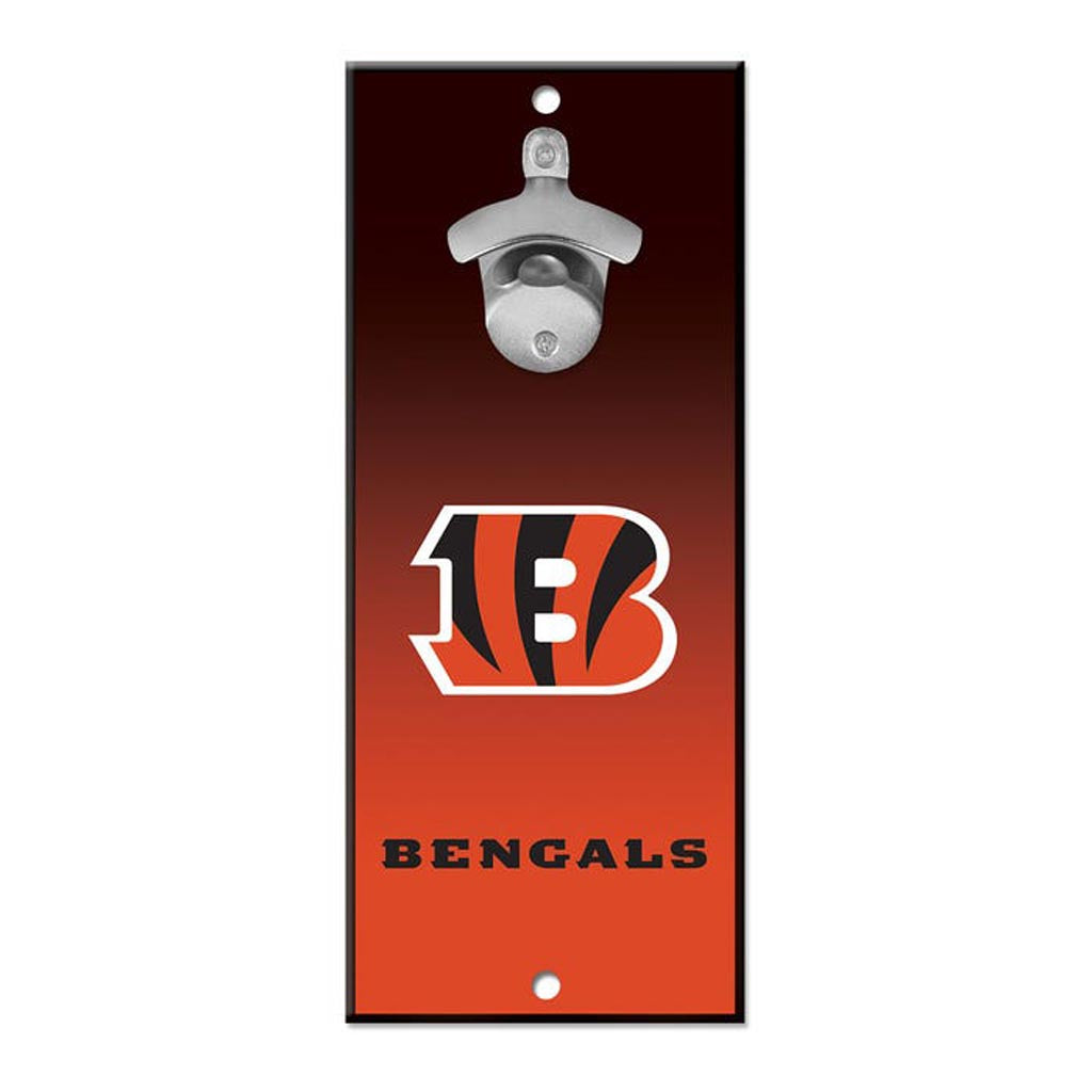 NFL Cincinnati Bengals WinCraft 5" x 12" Ombre Bottle Opener Sign - Orange