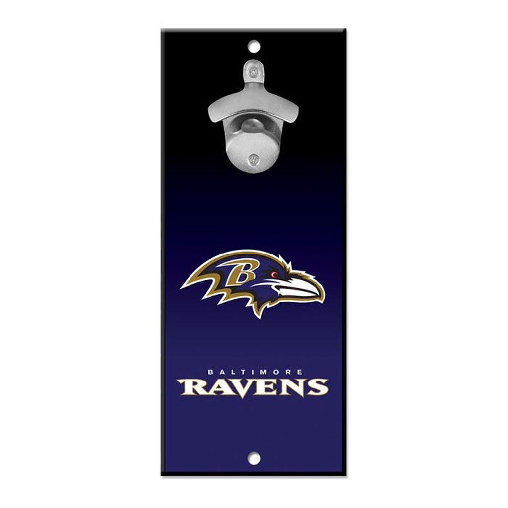 NFL Baltimore Ravens WinCraft 5" x 12" Ombre Bottle Opener Sign - Purple