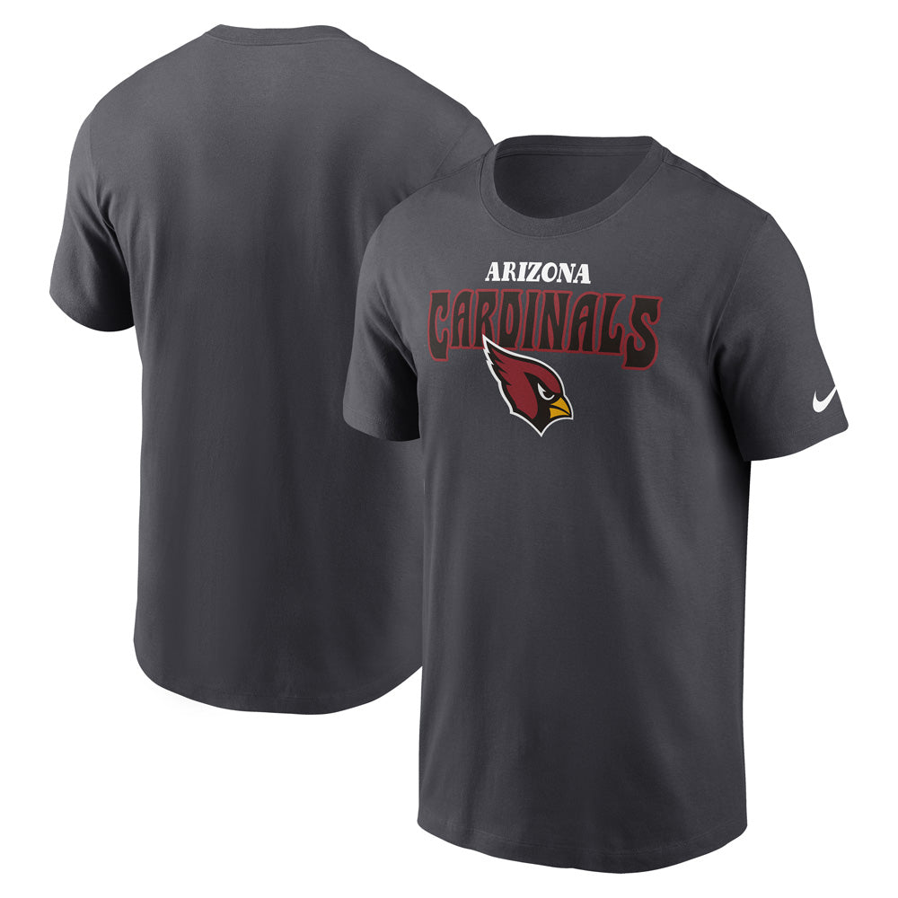 NFL Arizona Cardinals Nike Stack Essential Cotton T-Shirt - Gray