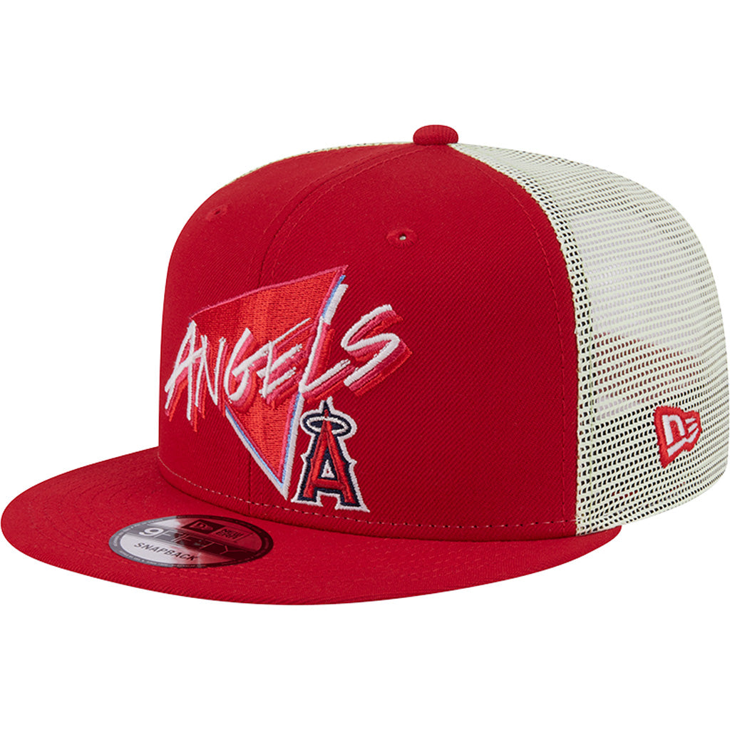 MLB Los Angeles Angels New Era Neon Trucker 9FIFTY Snapback Hat - Red