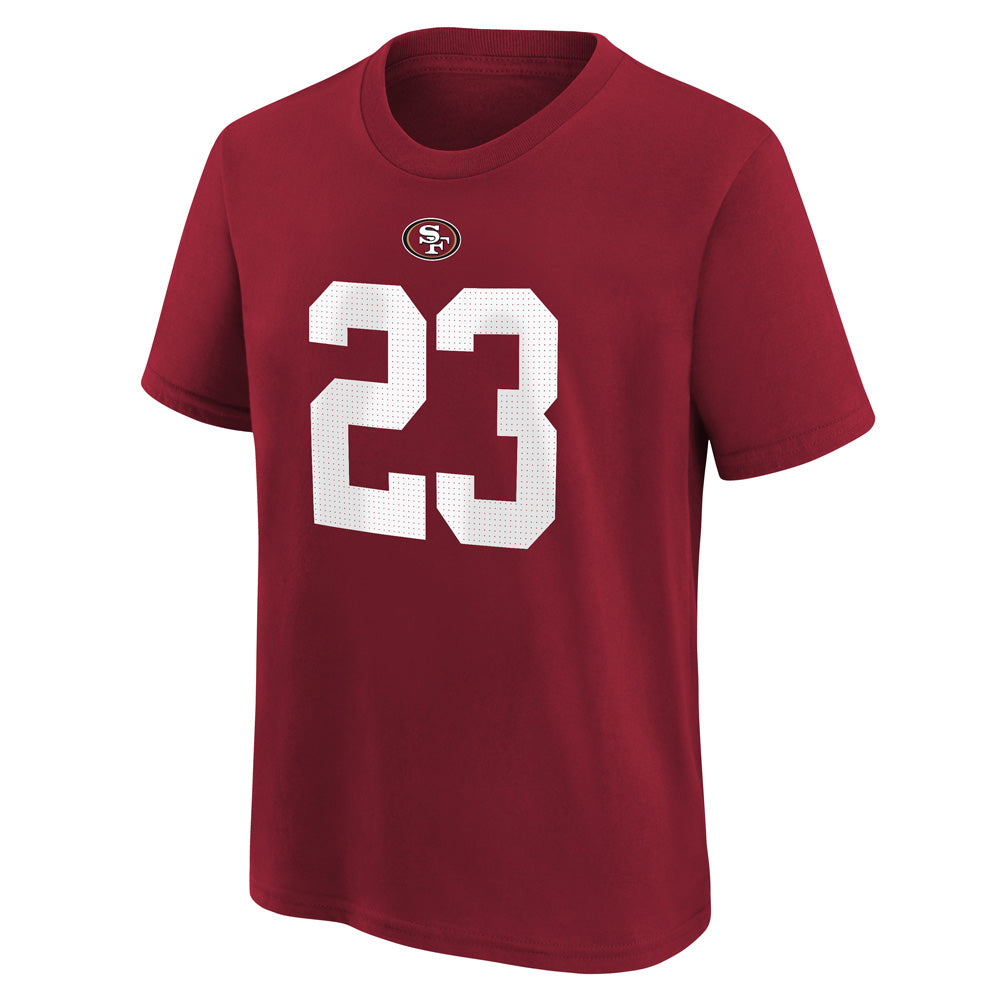 NFL San Francisco 49ers Christian McCaffrey Youth Nike Name &amp; Number T-Shirt - Red