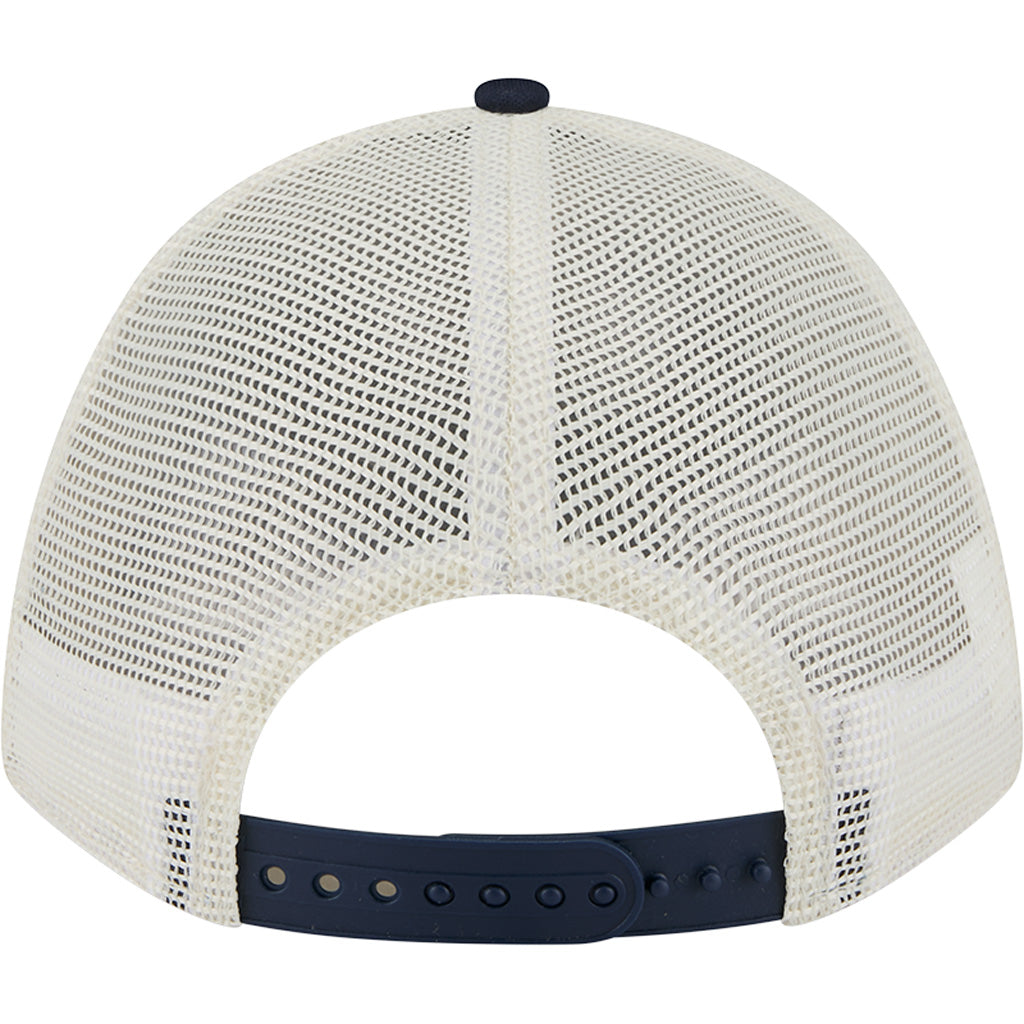 MLB Boston Red Sox New Era Arch Logo 9FORTY M-Crown Snapback Trucker Hat - Chrome