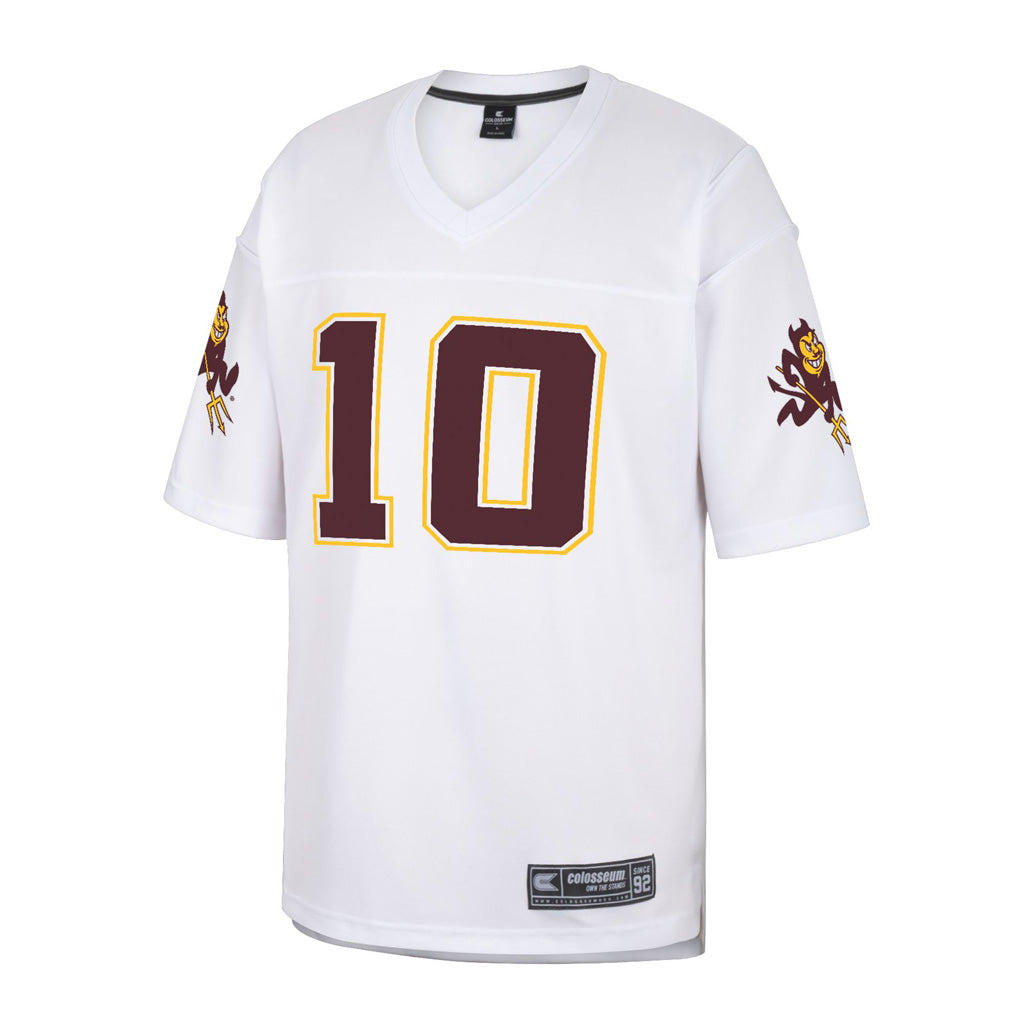 NCAA Arizona State Sun Devils Sam Leavitt Colosseum Replica Jersey - White