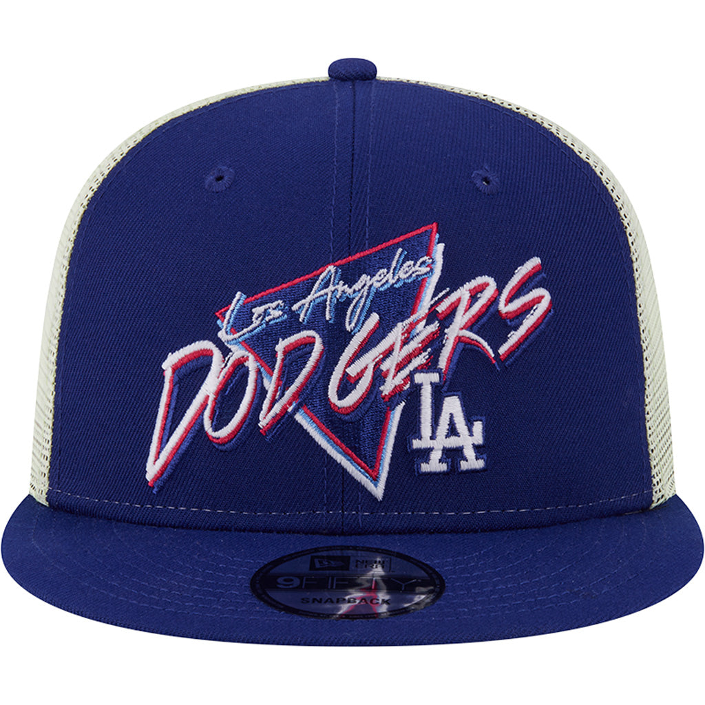 MLB Los Angeles Dodgers New Era Neon Trucker 9FIFTY Snapback Hat - Blue