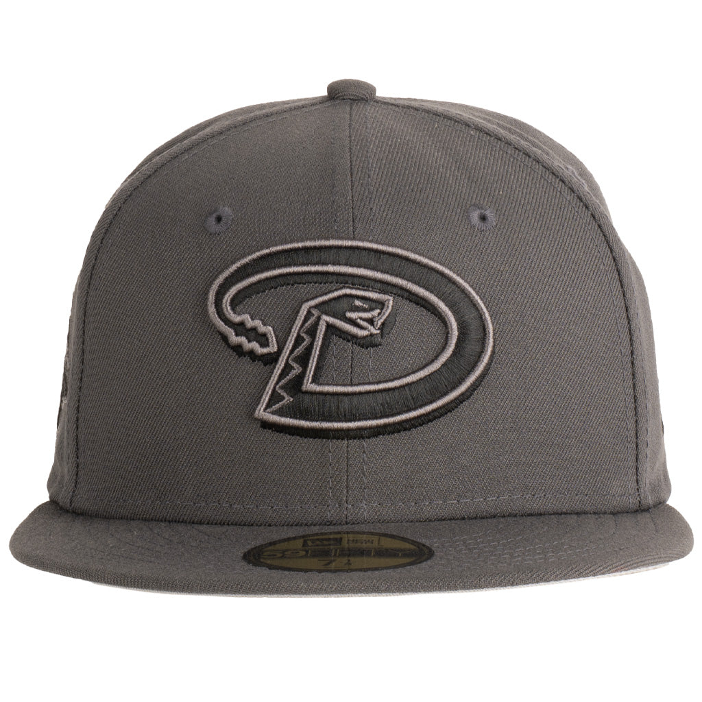 MLB Arizona Diamondbacks New Era "D" Logo Tonal Graphite 59FIFTY Fitted Hat - Graphite